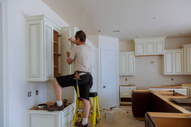 Open concept kitchen conversion in Hutchinson by JMT Kitchen Cabinet